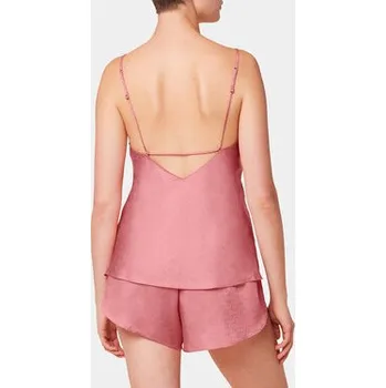 Dámské pyžamo Triumph Pyžamo Silky Sensuality 10218279 Růžová Relaxed Fit 42