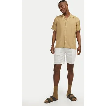 Pánské kraťasy Jack & Jones Šortky z materiálu Jpstace 12252992 Bílá Tapered Fit XL