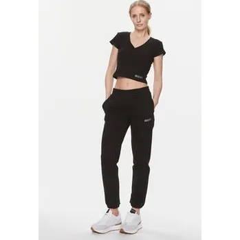 Dámské tričko Guess T-Shirt Edie V4RP10 K8RT2 Černá Regular Fit XL