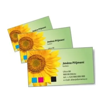 Vizitky 90x50 mm barevné VIZ-90x50-4/0 Nižší cena pro více kusů!