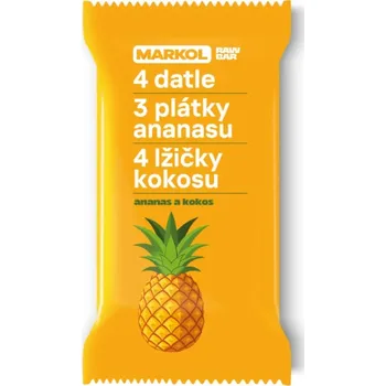 Tyčinka MA-ANANASOVÁ s kokosem NEBIO 40g