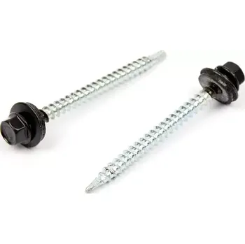 Vrut Farm. vrut s EPDM podložkou 4,8x60 RAL 9005 Černá