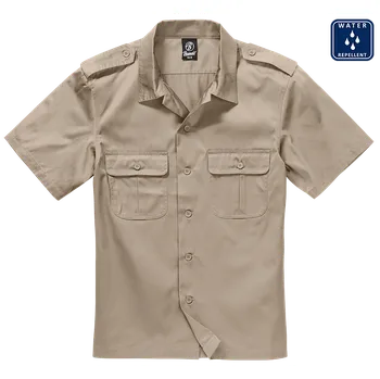 Pánská móda Košile kr. rukáv Brandit US Shirt písková Velikost: L