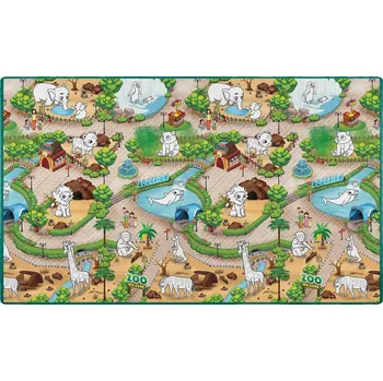 Hračka Ricokids RK-343 Pěnová podložka na vybarvování 200 x 120 x 0,3 cm + fixy, ZOO