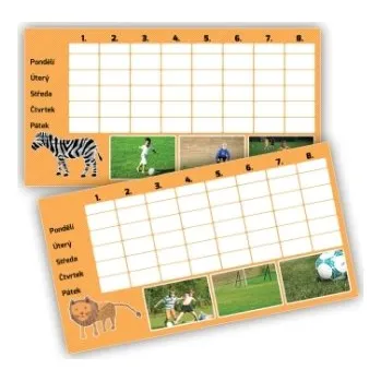 Rám na obraz Rozvrh hodin - zebra SKO-04 Nižší cena pro více kusů!