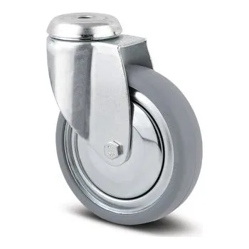 Pojezdové kolečko TENTE KOLEČKA Přístrojové kolečko 125mm, otočné, otvor pro čep, 2470DIK125P30-11