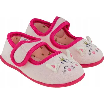 Dívčí bačkory Dívčí papuče kočička růžové BBS Shoes, velikost 24