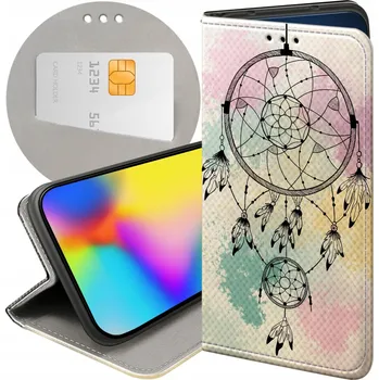 Pouzdro na mobilní telefon Flipové pouzdro Hello Case pro Oppo Reno5 Z béžové