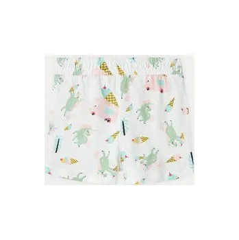 Pánské kraťasy NAME IT Šortky z materiálu Vigga 13215112 Bílá Regular Fit 110