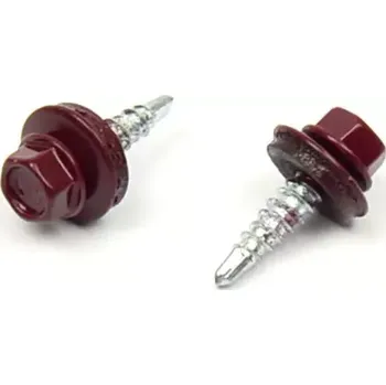 Vrut Farm. vrut s EPDM podložkou 4,8x20 RAL 3011 Červenohnědá