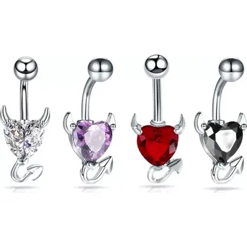 Piercing Piercing do pupíku srdce ďáblík