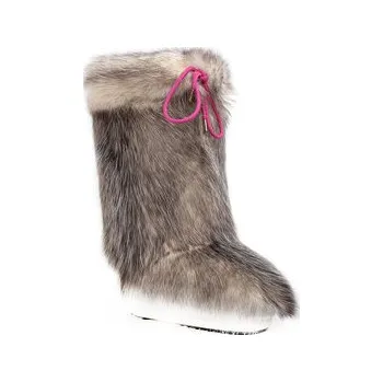 Dámská zimní obuv Moon Boot Kožešinový návlek na obuv Cover Opossum 140C0V01001 Hnědá 39_41