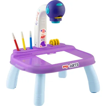 Magnetická kreslící tabulka Ricokids 773700 Projektor na kreslení - fialový