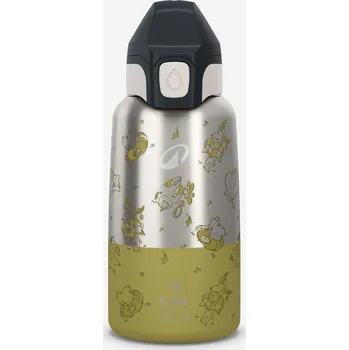 QUECHUA Dětská turistická termoska nerezová s rychlým otevíráním 0,35 l ZELENÁ