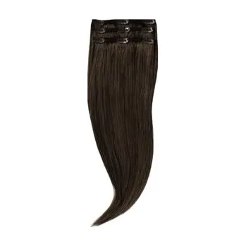Rapunzel of Sweden Classic Clip-ins Straight / Light Volume / 3 pieces 2.3 Chocolate Brown 50 cm Prodloužení vlasů