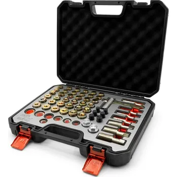 Závitořezný nástroj Profesionální sada na opravu poškozených závitů olejových van, 136 dílů, Welzh (Welzh Werkzeug)