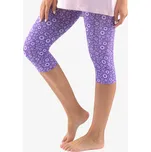 GINA 19804P Kalhoty 3/4 pyžamové dámské Barva: Tm. fialová-Fruktóza, Velikost: S