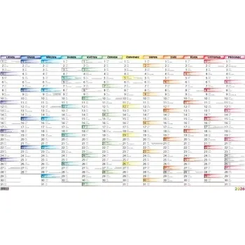 Kalendář Mapový plakát barevný nástěnný kalendář pouze do vyprodání 2026 GN26-005 Nižší cena pro více kusů!