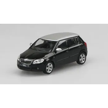 Hračka Škoda Fabia II Černá Magic Metalíza 1:43 Škoda Fabia 2 2006 - kovový model auta