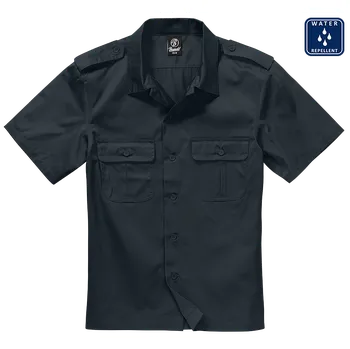 Pánská móda Košile kr. rukáv Brandit US Shirt černá - Akce Velikost: 3XL