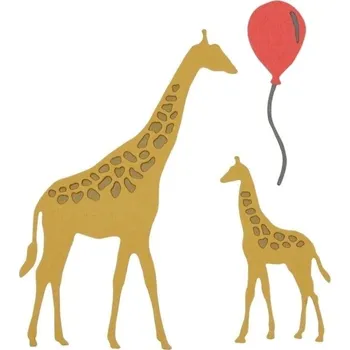 Kancelářská technika Sizzix 662513 Řezací šablona Žirafy 5 ks