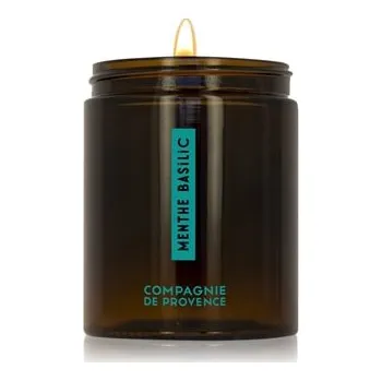 Nestandardní parfém La Compagnie de Provence Apothicare Mint Basil Vonná svíčka