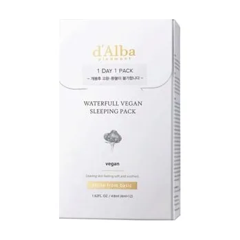 Pleťový krém d'Alba Waterfull Vegan Sleeping Pack Noční krém