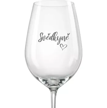 Sklenice Sklenička na víno Svědkyně, 1 ks