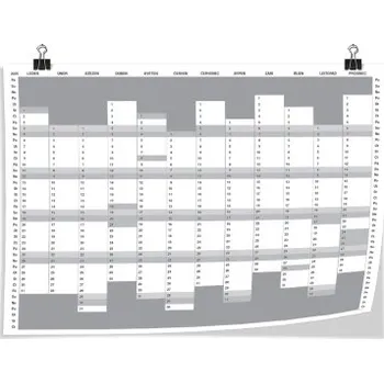 Kalendář Nástěnná mapa A0, mřížková 2026 2026 NMP-05-A0-2026 Nižší cena pro více kusů!