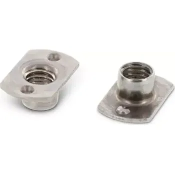 Matice Matice přivařovací bodová Art.9060B nerez A2 M6, 11x19x7,5mm - 2 body