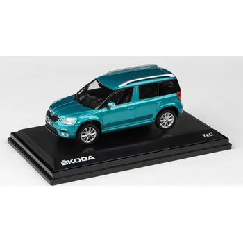 autíčko Škoda Yeti FL 2013 Modrá Sea Metalíza 1:43 Škoda Yeti FL - 2013 - kovový model auta