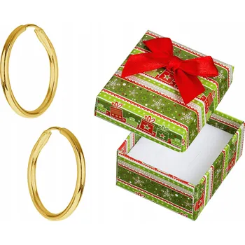 Náušnice Stříbrné Náušnice Pozlacené Visací Kruhy Kroužky 12mm Malé Zlaté Kroužky 925