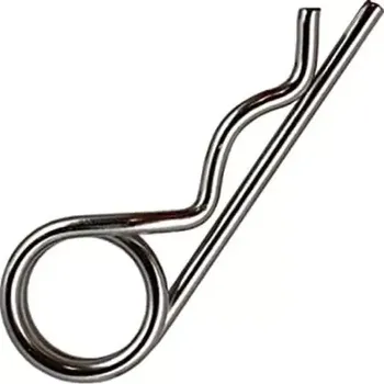 Vázací drát Pruž. závlačka DIN 11024 nerez A4 drát 6,3x125/díra 7,0mm dvojitá