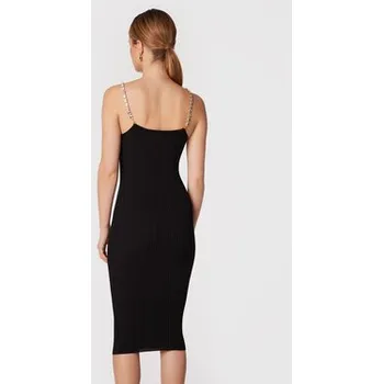 Dámské šaty Elisabetta Franchi Koktejlové šaty AM-78S-27E2-V360 Černá Slim Fit 40