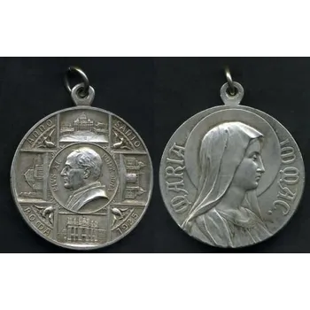 SVÁTOSTKA. Papež Pius XI. Medailon na svatý rok 1925.