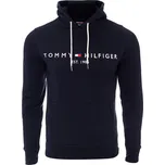 Pánská tmavě modrá s kapucí Mikina Tommy Hilfiger velikosti 2XL