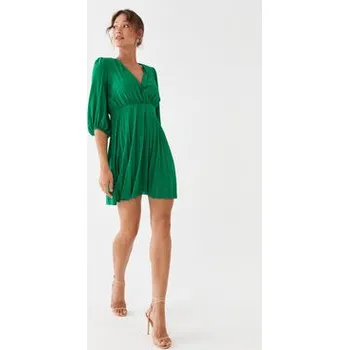 Dámské šaty Liu Jo Koktejlové šaty CF3224 J1923 Zelená Regular Fit 44