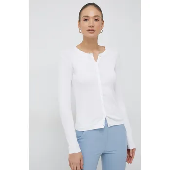 Dámský svetr Bavlněný kardigan United Colors of Benetton 1091D5558.101 bílá 00X, vel. XL