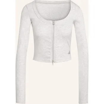 Dámská móda Adidas Dámská Mikina Seasonal Essentials Rib, světle šedá, 44