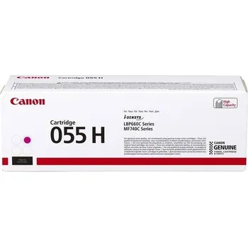Tiskárna Canon TONER CRG-055H purpurový pro i-SENSYS LBP663Cdw, LBP664Cx, MF742Cdw, MF744Cdw (5 900 str.)