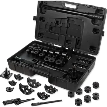 Sada nářadí Forcekraft ruční ohýbačka ocelových trubek 0,8–2 mm, 6 matricí