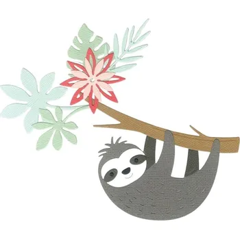 Kancelářská technika Sizzix 663596 Řezací šablona Lenochod