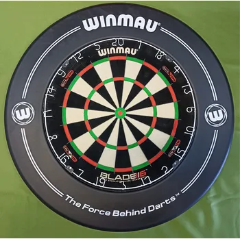 Terč na šipky Winmau set DOUBLE - terč Blade 6 Dual Core + okruží Black Print