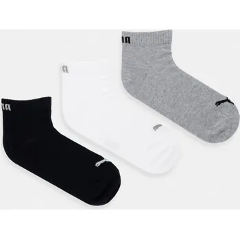 Pánské ponožky Ponožky Puma QUARTER PLAIN 3-pack 938589 šedá 90X, vel. 43/46