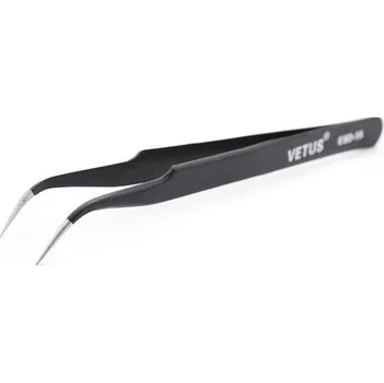 Kosmetická pinzeta Pinzeta ESD-15 nerezová antimagnetická zahnutá, l=135mm