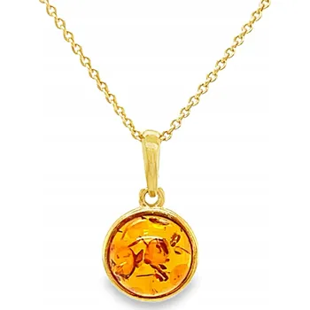 Přívěsek Zawieszka srebrna pozłacana z bursztynem BALTSKÉ zlato přívěsek FILM