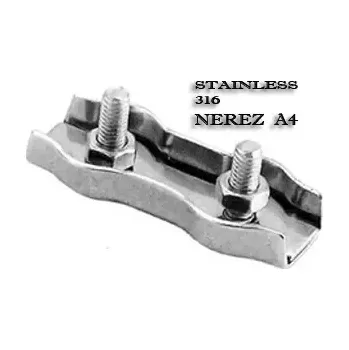 Lany Svorka lanová duplex 5mm nerez A4