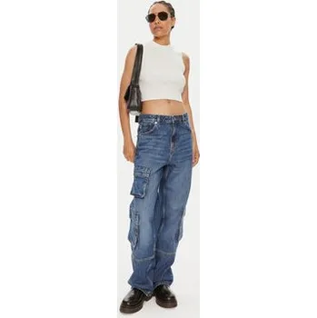 Pánské džíny Hugo Jeansy Leni 50513698 Modrá Loose Fit 28_32