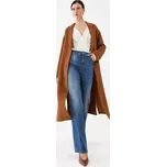 TWINSET Vlněný kabát 232TP2013 Hnědá Regular Fit 42