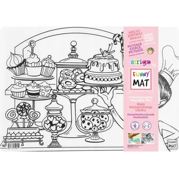 Obraz Transparentní podložka k vybarvování Strigo od firmy Funny Mat Cukrárna